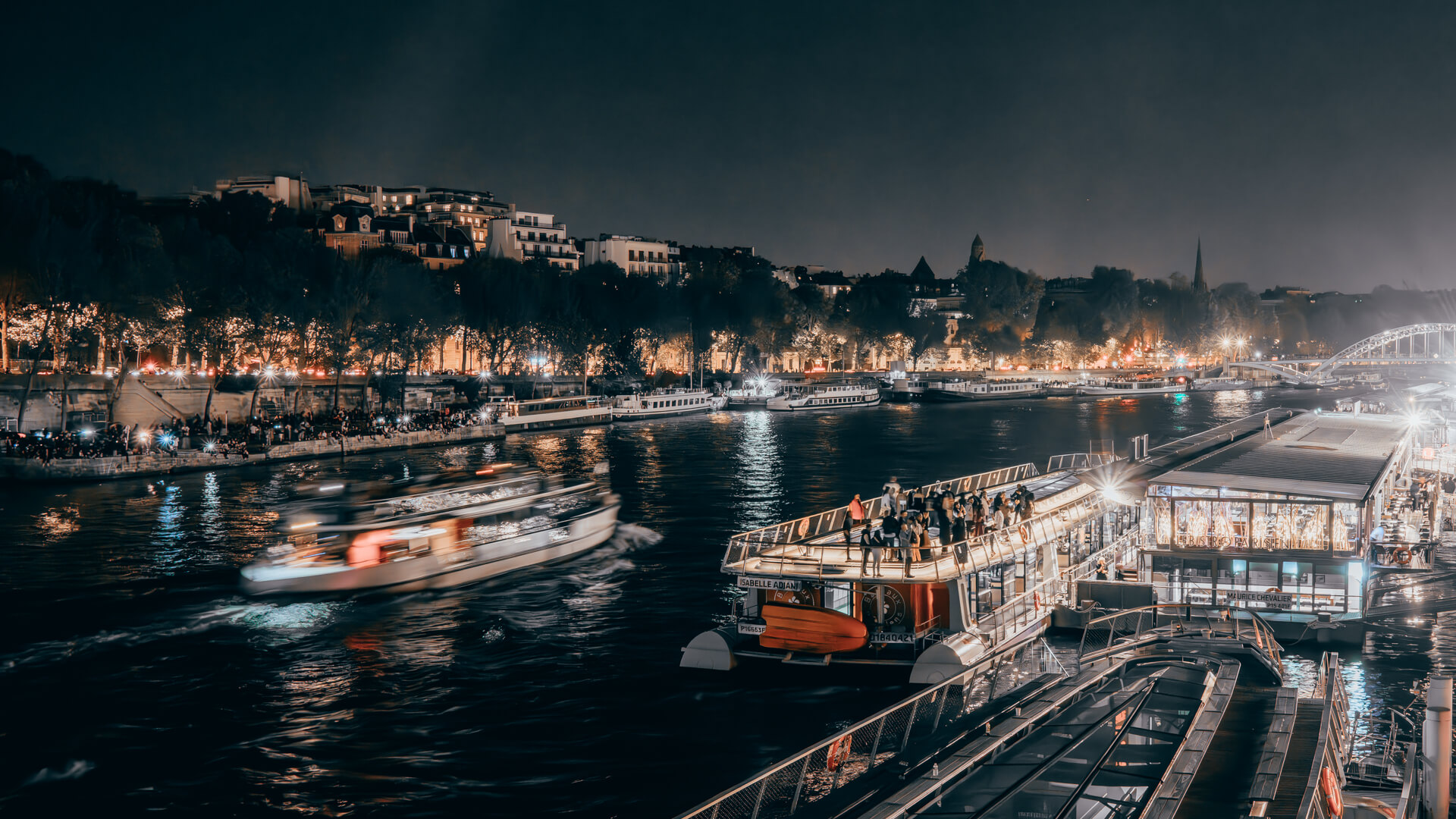 Seine River at night